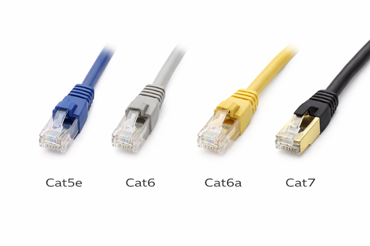 Ethernet Cables (Cat5e, Cat6, Cat6a, Cat7)