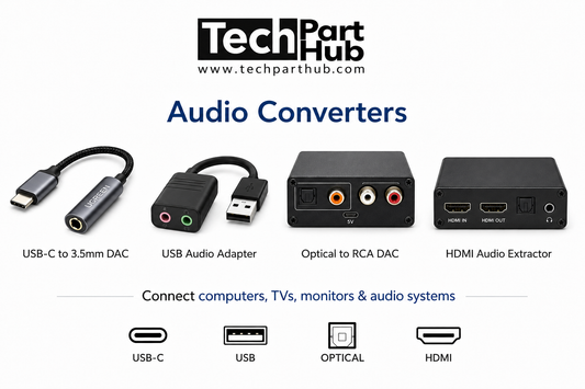 Audio Converter (3.5mm, Optical, RCA)