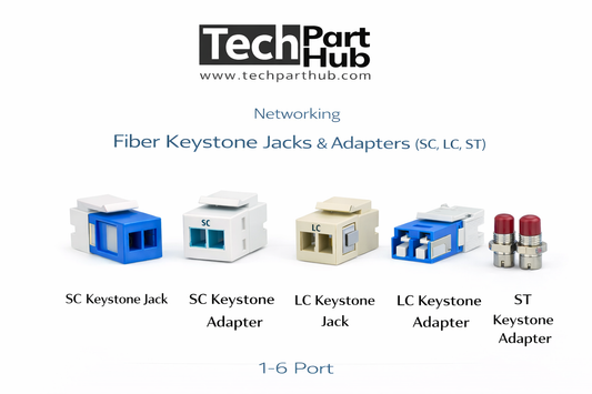 Fiber Keystone Jacks & Adapters (SC, LC, ST)