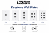 Keystone Wall Plates (1-6 port)