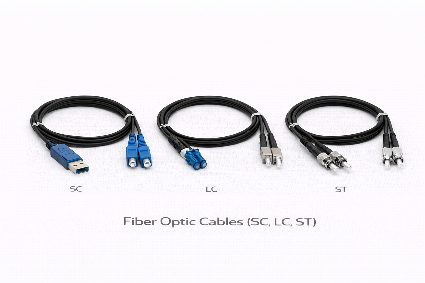 Fiber Optic Cables (SC, LC, ST)