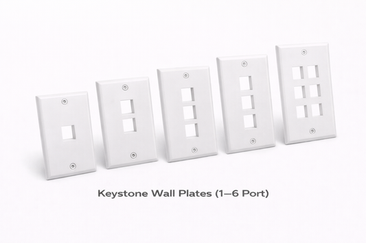 Keystone Wall Plates (1-6 port)
