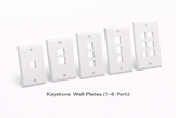 Keystone Wall Plates (1-6 port)